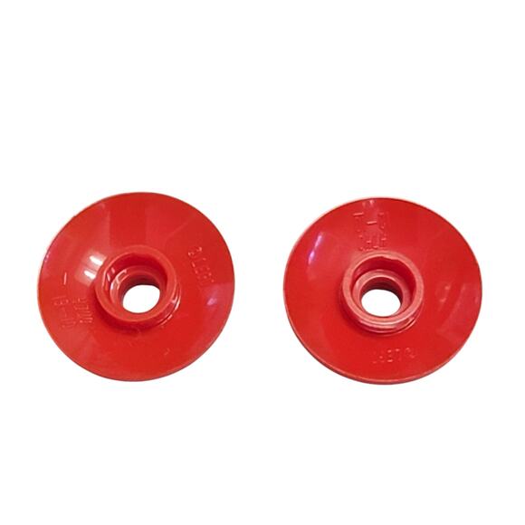 LEGO Red White Mushroom Inverted Radar Dish Lot 2 Pc 4740pb004 Replacement Parts - Picture 2 of 2
